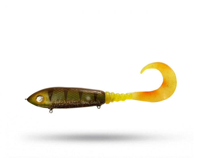 Sippa Lures Jerk Tail - Golden Zander i gruppen Fiskedrag / Jerkbaits hos Örebro Fiske & Outdoor AB (Sippa JT - Golden Z)